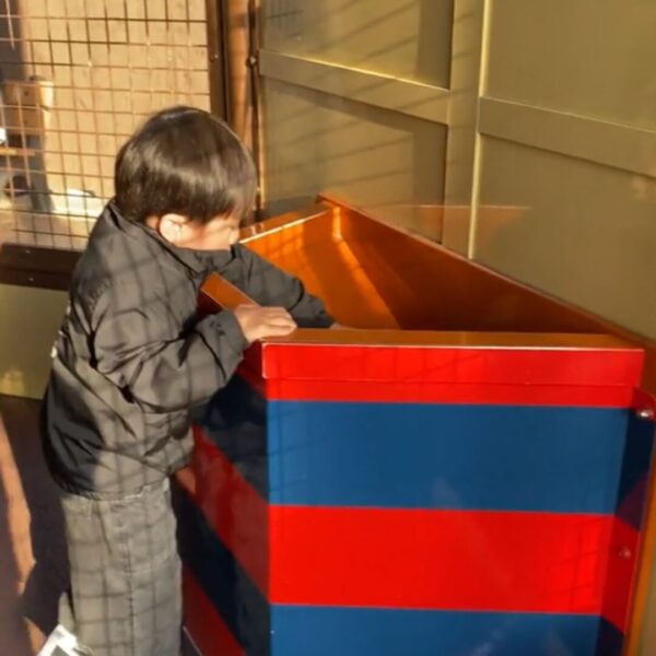 レゴランドのプレイパークを楽しむ4歳の子供