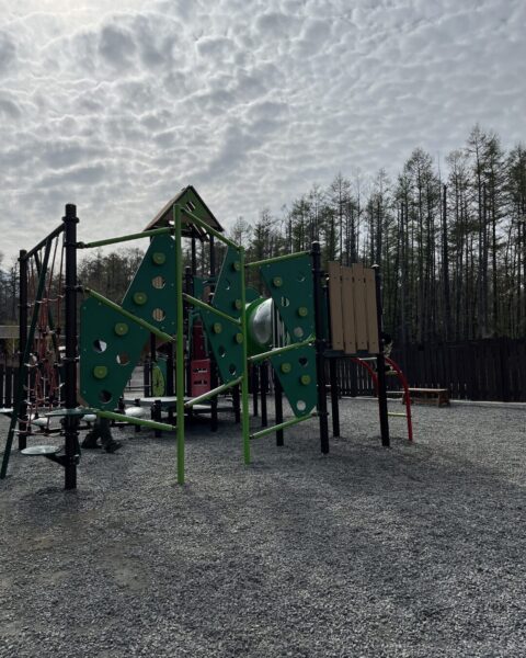 キャンプ・アンド・キャビンズ山中湖4歳子連れキャビン焚き火レビューキッズプレイガーデン