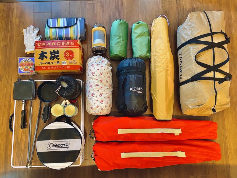 子連れデイキャンプの持ち物