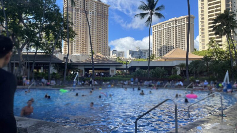 ヒルトンハワイアンビレッジグランドアイランダーペントハウス3ベッドルーム子連れレビュー(3世代旅行)スーパープール